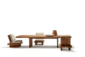 SUAR - Rectangular solid wood garden table by Il Giardino di Legno - view 3